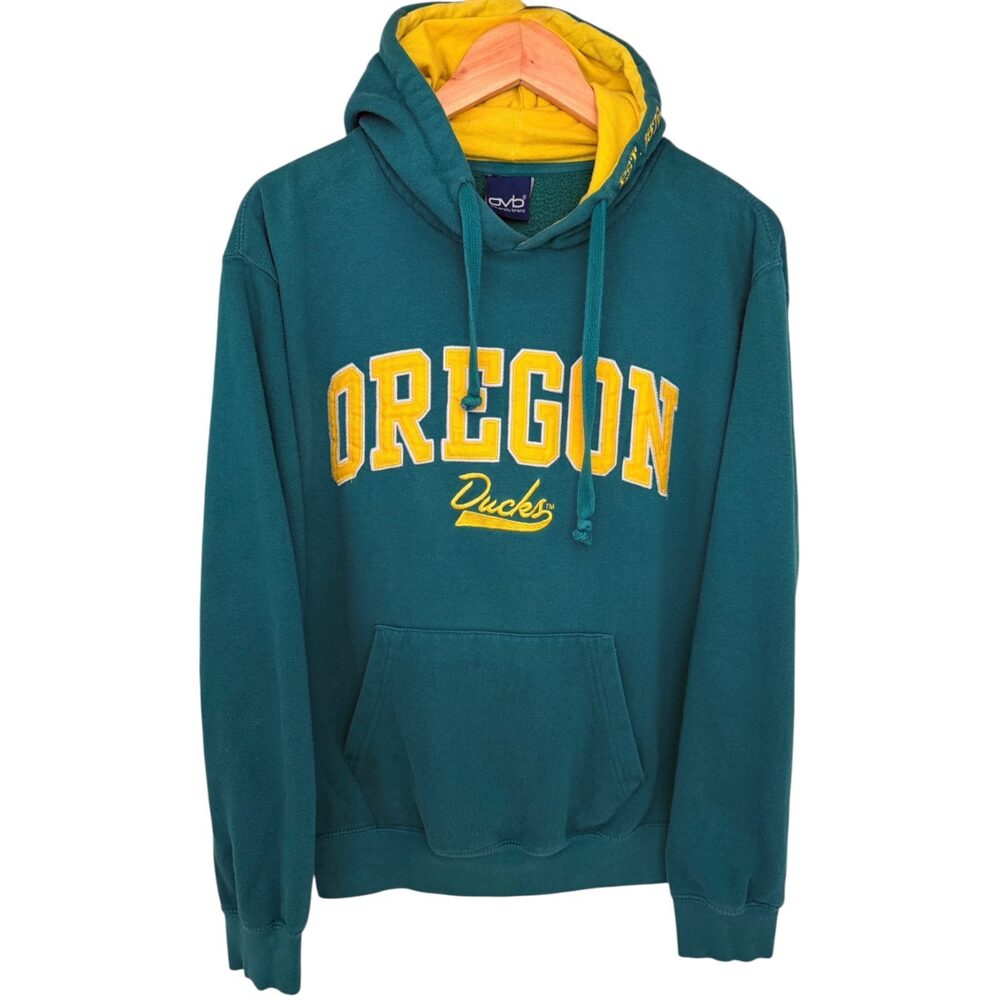 Oregon Ducks Old Varsity Brand Hoodie Men's Medium Teal